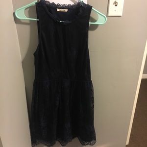 Navy blue lace dress